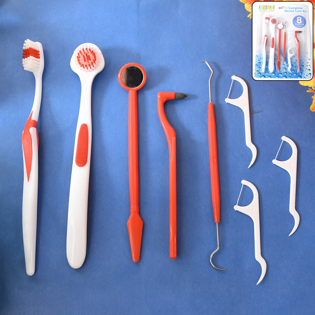 Ergonomically Designed Anti-slip Handles Durable Plastic And Stainless Steel Tools Helps Remove Plaque Tartar And Food Particles Ideal For Use Between Dentist Visits Travel-friendly And Hygienically Packaged