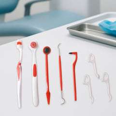 Ergonomically Designed Anti-slip Handles  Durable Plastic And Stainless Steel Tools  Helps Remove Plaque Tartar And Food Particles  Ideal For Use Between Dentist Visits  Travel-friendly And Hygienically Packaged