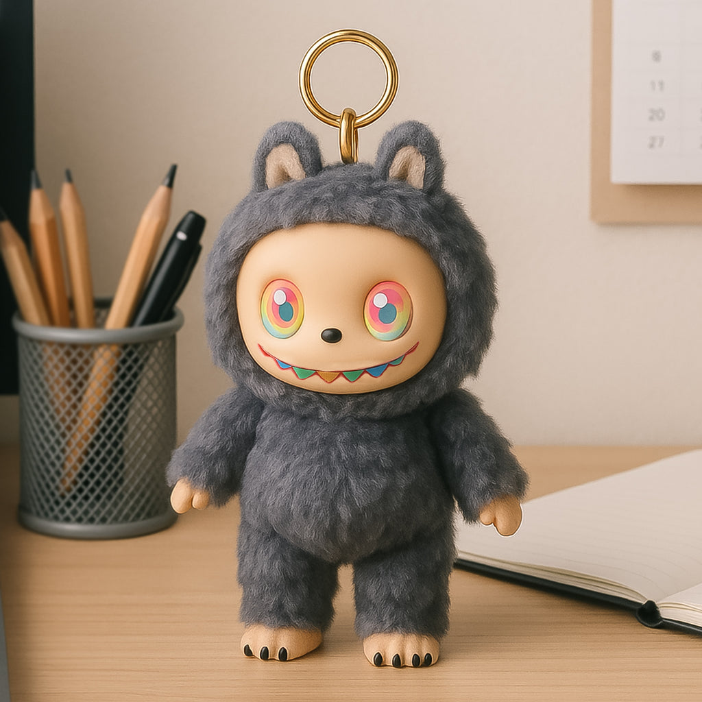La-Bubu Doll Cartoon Key Chain 1 Pc - Original Black Version 2025