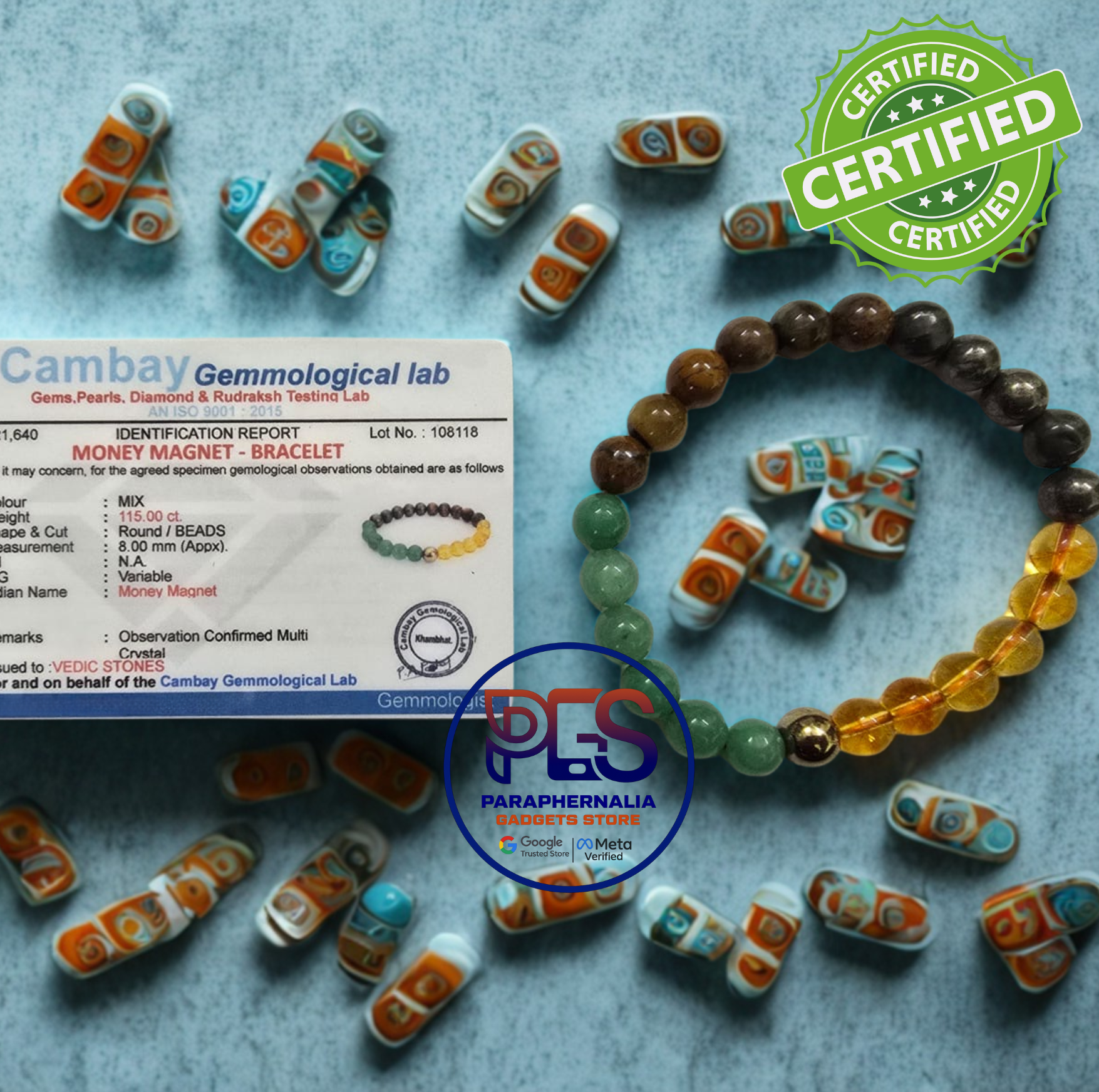 Money Magnet Pure Natural Crystal Bracelet (Authentic with License)