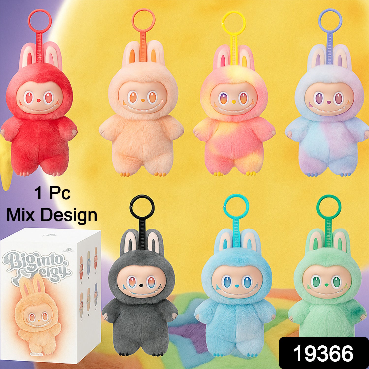 La-Bubu Doll Cartoon Key Chain 1 Pc (Mix Design) - Original Version 2025