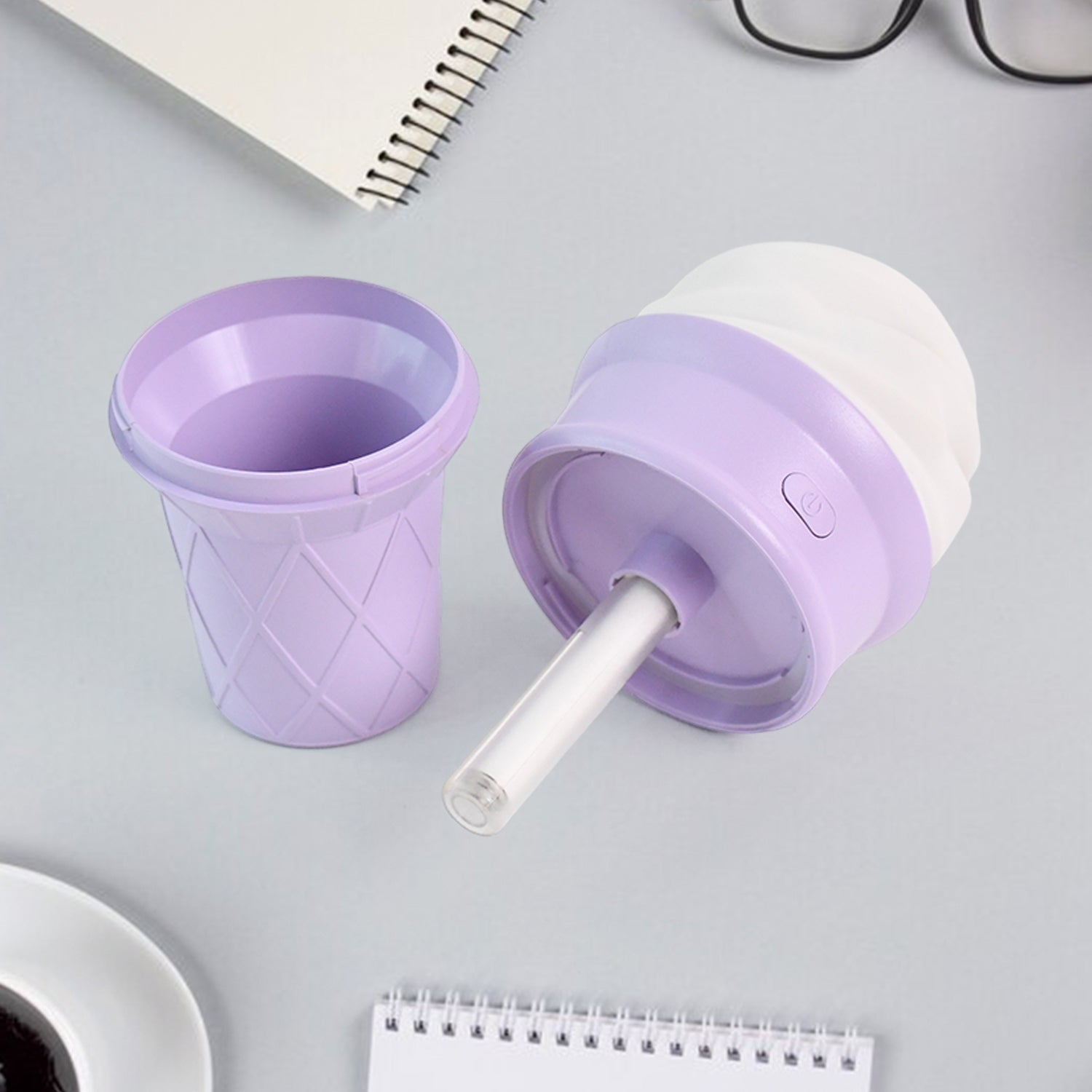 Ice Cream Cone Shape Air Freshener Humidifier (1pc  Purple )