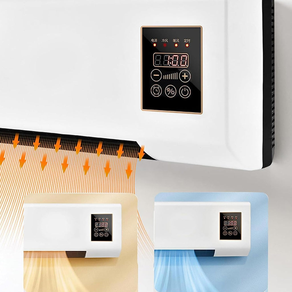 Wall Mounted Mini Air Conditioner Cooling and Heating Dual Purpose Small Air Conditioning with Remote Control
