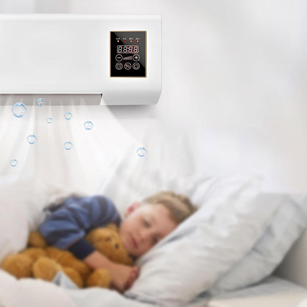 Wall Mounted Mini Air Conditioner Cooling and Heating Dual Purpose Small Air Conditioning with Remote Control