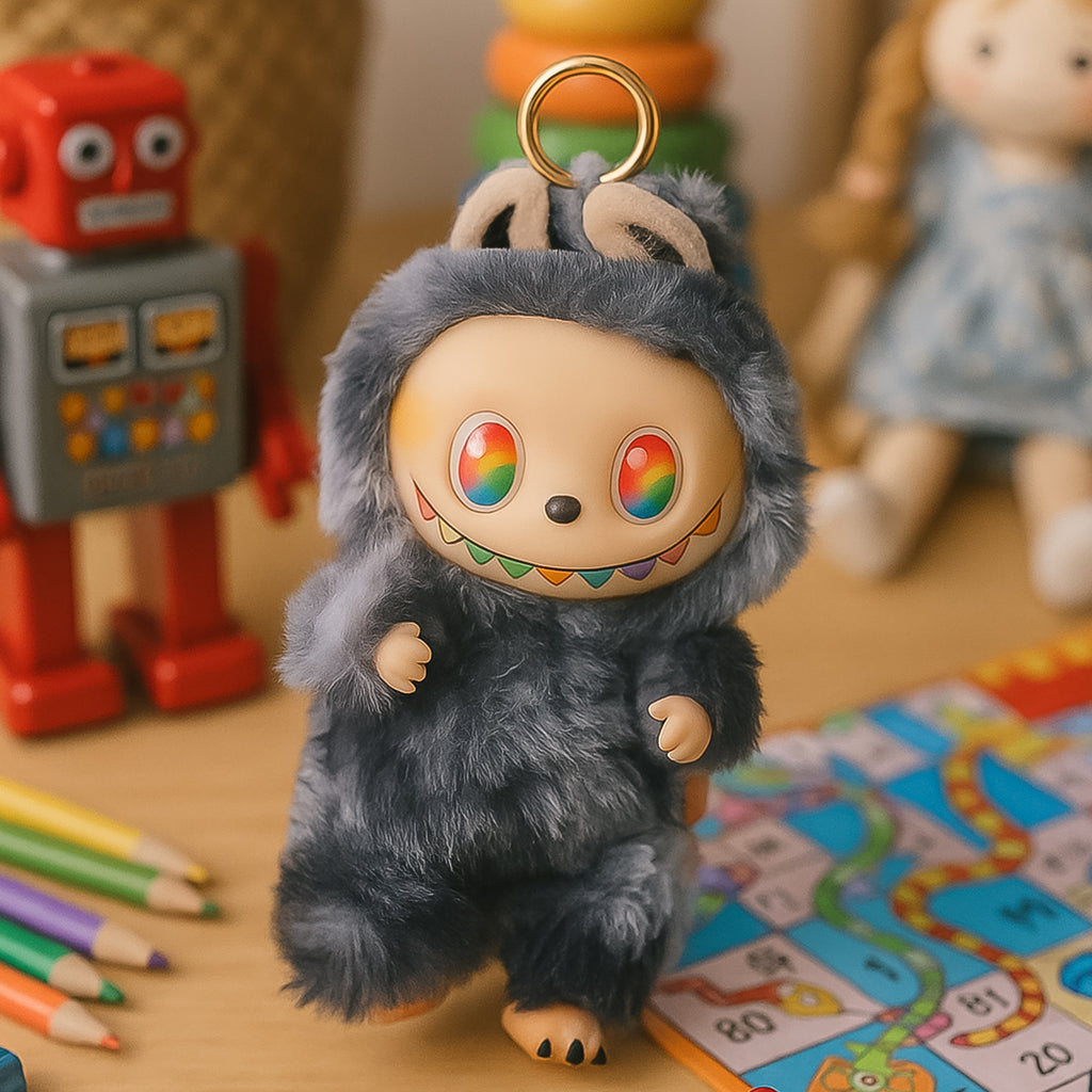 La-Bubu Doll Cartoon Key Chain 1 Pc - Original Black Version 2025