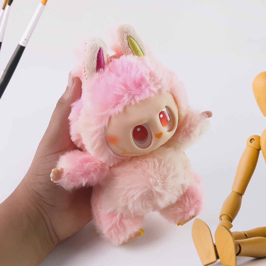 La-Bubu Doll Cartoon Key Chain 1 Pc - Original Pink Version 2025