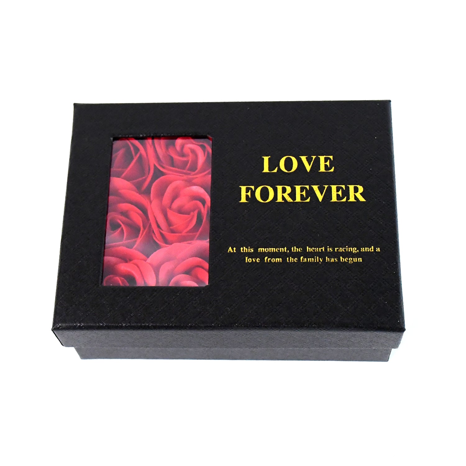 Rose Flower Gift Box Handmade Eternal Rose with I Love You Necklace