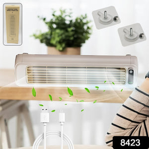 Portable Air Conditioning Cooling Fan (1 Pc  With 2 Pc Adhesive Hook)
