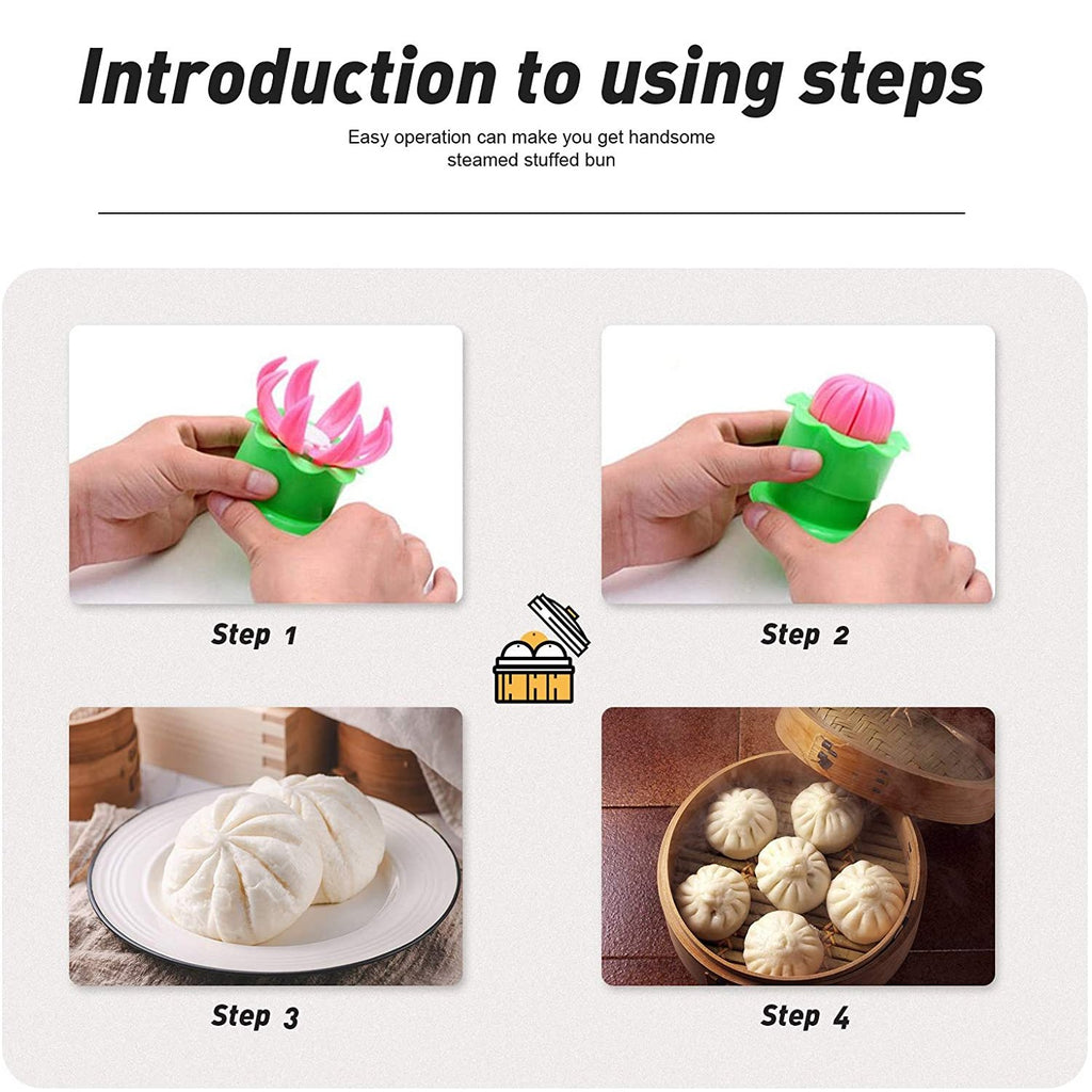 Steamed Stuffed Momo or Bun Maker - 2602 (Available in set of 1,2 and 4)