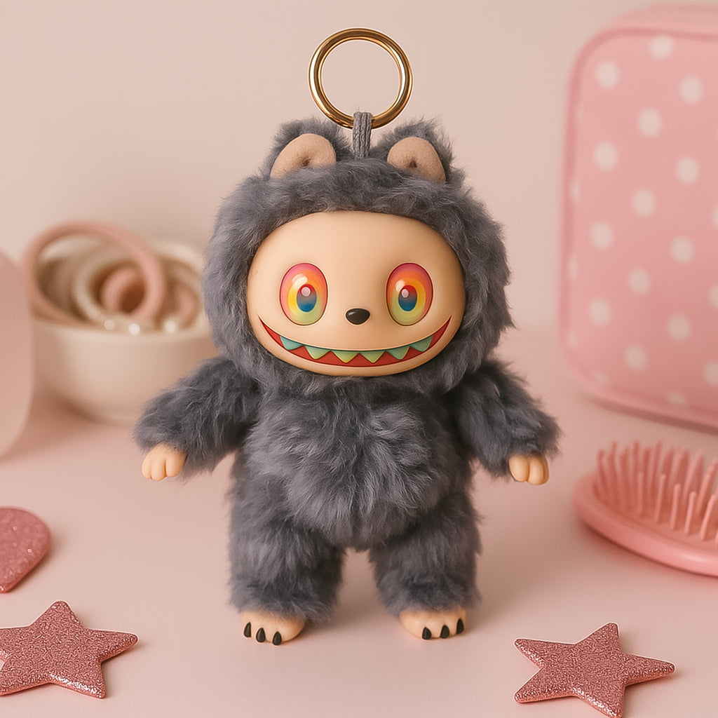 La-Bubu Doll Cartoon Key Chain 1 Pc - Original Black Version 2025