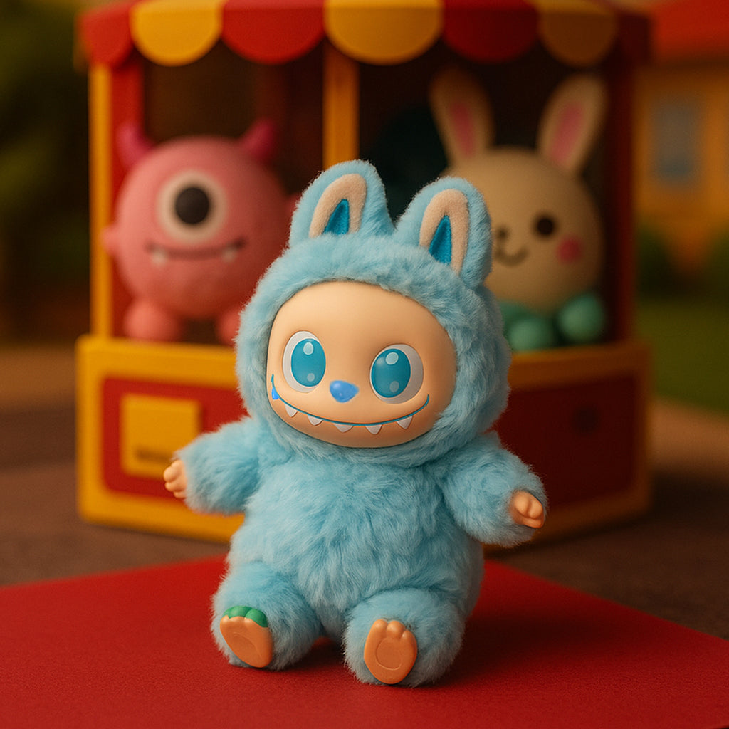 La-Bubu Doll Cartoon Key Chain 1 Pc - Original Sky-Blue Version 2025