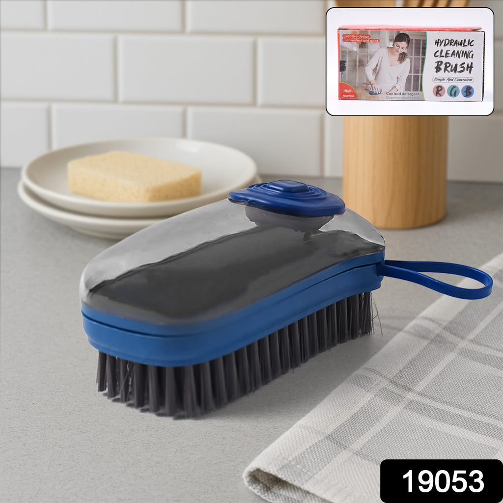 Hydraulic Liquid Detergent Dispensing Cleaning Brush (1 Pc)