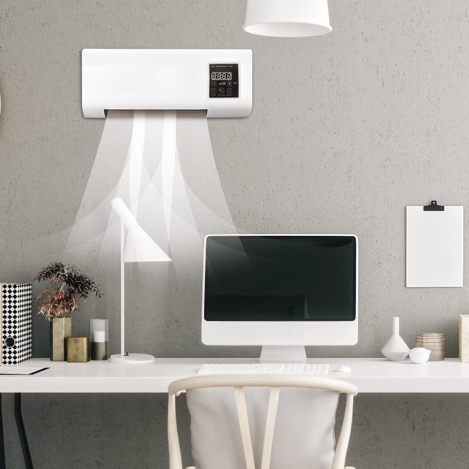 Wall Mounted Mini Air Conditioner Cooling and Heating Dual Purpose Small Air Conditioning with Remote Control