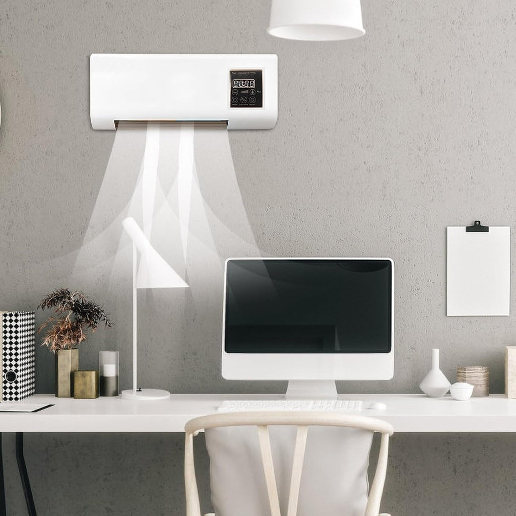 Wall Mounted Mini Air Conditioner Cooling and Heating Dual Purpose Small Air Conditioning with Remote Control