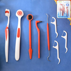 Ergonomically Designed Anti-slip Handles  Durable Plastic And Stainless Steel Tools  Helps Remove Plaque Tartar And Food Particles  Ideal For Use Between Dentist Visits  Travel-friendly And Hygienically Packaged